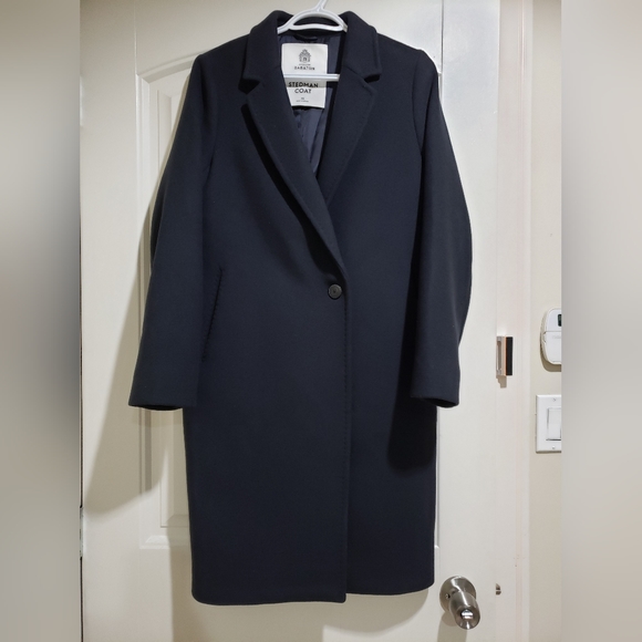 Aritzia Stedman Coat XS Navy - Picture 1 of 4